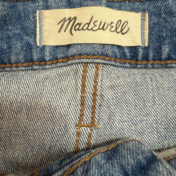 Madewell Classic Straight Cut Off Shorts Denim Jeans Light Wash 24” - Picture 3 of 8